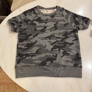 Todd Snyder x Champion Camo Short Sleeve Sweatshirt – Heather Gray Camo (Size L)